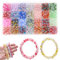 Qtuie Abalorios para Hacer Pulseras 8mm Cuentas de Vidrio Cuentas de Abalorios Cristal para Pulseras Bolitas Pulsera Kit de Pulseras Bolas para DIY Pulseras Collares Bisutería Adulto Niñas (700Pcs-2)