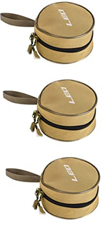 BELLIFFY 3st Angel-aufbewahrungstasche Angeltasche Im Freien Reisekoffer Für Angelrollen Outdoor Angeltasche Rollenkoffer Zum Fliegenfischen Angeltasche Mit Reißverschluss Outdoor-angelsets