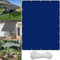 Auvent de jardin imperméable avec blocage des UV et résistant aux intempéries pour abris d'auto et plantes avec corde et œillets Bleu marine 2,3 x 4 m