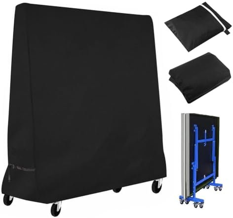 Housse de protection imperméable en polyester Oxford pour table de ping-pong, 165 x 71 x 185 cm, contre l'humidité et la saleté