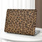 Ksriylm Kompatibel für MacBook Air 13 Zoll HüLle 2022 2021 2020-2018 A1932 A2179 M1 A2337 Touch ID,Leopard Leder Schützend Plastik Hartschale Schutzhülle Case&Tastaturabdeckung,Braun
