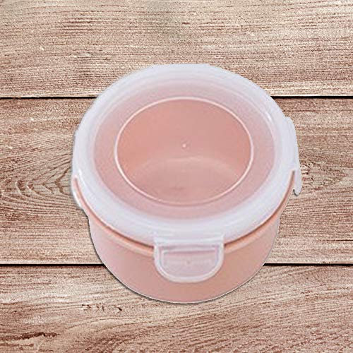 Qcwwy Leakproof Lunch Box, ECO-Friendly Material, Versatile Usage, Multi-Purpose, Portable Design, for Kitchen Refrigerator Food Storage with Silicone Sealing (Round)