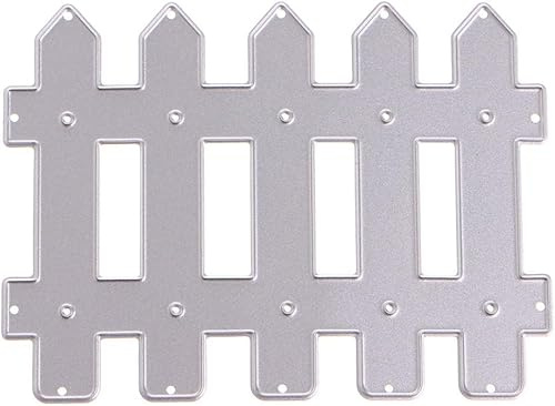 Fence Die Cut for Card Making,Scrapbooking Die-Cuts,Fence Metal Cutting Dies Congratulations Die Cuts Happy Birthday Embossing Stencils Template for DIY Scrap-Booking Decor Wedding Blessing
