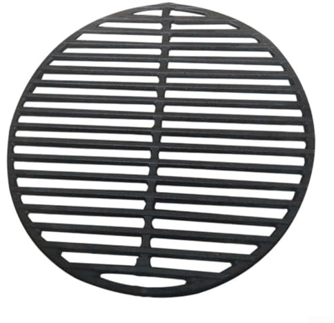 Gusseisen-Grillrost, antihaftbeschichtet, runde Grillroste und Roste für den Außenbereich, für Smoker, Pellets, Gas- und Holzkohlegrill (30 cm Gitter)