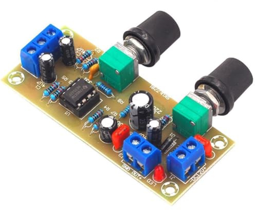 Bosiyrggrl Subwoofer Amplifier Preamp Board DC 10-24V Subwoofer Frequency Filter Plate Single Power Supply Filter Board for DIY Kit