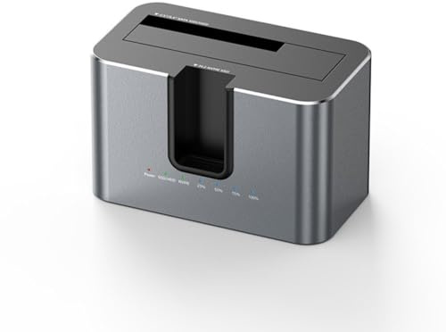 FACAIIO for M.2 NVMe and for SATA Hard Drive Enclosure with Dual Slots and Offline Copy Function Data Transfer and Backup