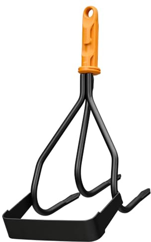 Fiskars OneClick Jätgrubber, Multifunktions-Aufsatz für Beetpflege | Müheloses Wechseln mit nur einem Klick, Gehärtete Kohlenstoffstahlklinge, Schwarz/Orange, 1080685