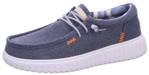 Fusion Leinenschuh Blau in Größe 43