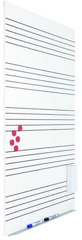Whiteboard „Slim“ Eco – ohne Rahmen – magnetisch - versteckte Aufhängung – 75x115 cm