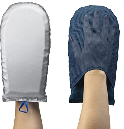 Conair CompleteCARE Protective Garment Steaming Mitt, cotton, polyester fabric, Silver and Blue