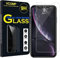 VCOMP® 1 Film Vitre Verre Trempé de Protection d'écran pour Apple iPhone XR (2018) 6.1 A1984 [Les Dimensions EXACTES du Telephone: 150.9 x 75.7 x 8.3 mm] - Transparent