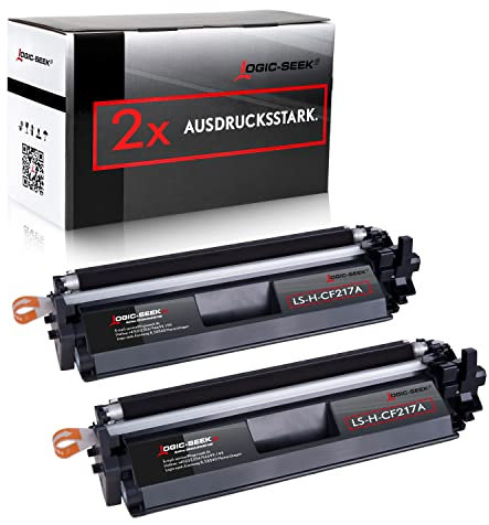 Logic-Seek 2 X 17A Toner kompatibel mit HP CF217A CF 217 A geeignet für HP Laserjet Pro M130nw HP Laserjet Pro M102a HP Laserjet Pro M130fw Laserjet Pro Ultra M134 MIT CHIP UND FÜLLSTANDSANZEIGE