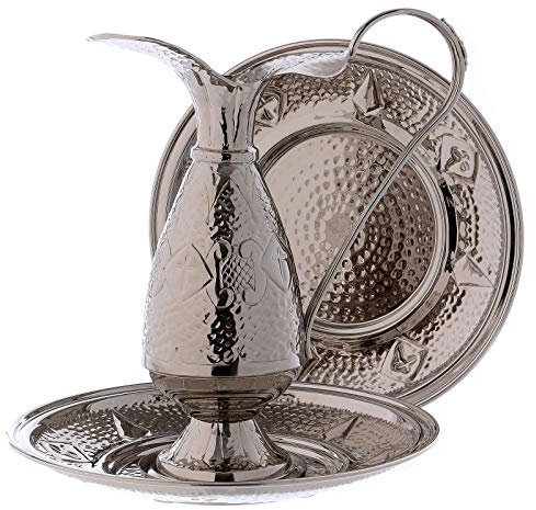 Holyart Brocca manutergio Ottone con 2 Piatti e Astuccio