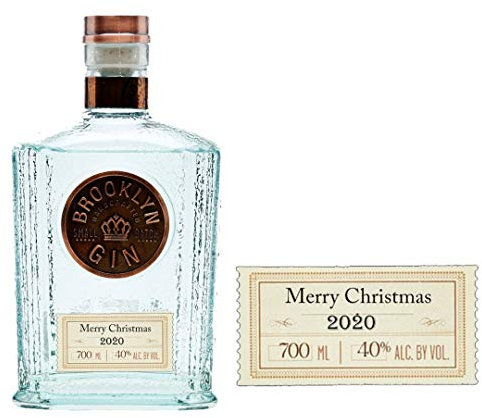 Personalised Brooklyn Gin Bottle Label for Christmas Xmas Any Occasion BL272