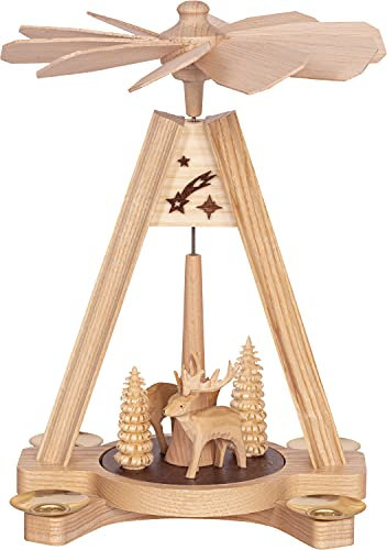 Saico Weihnachtspyramide, Holz, Natur, 24cm