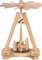 Saico Weihnachtspyramide, Holz, Natur, 24cm