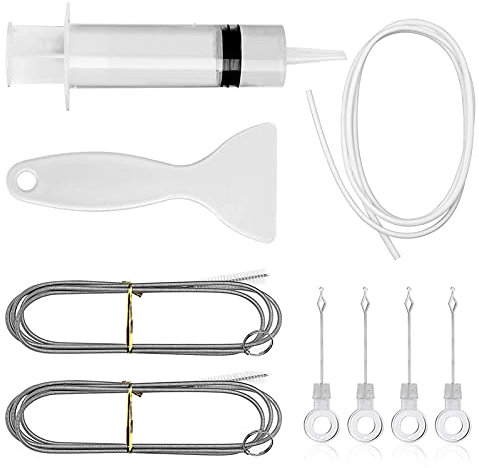 9 pcs kit de nettoyage de réfrigérateur, Brosse de Nettoyage,Outil de nettoyage réfrigérateur,Dissolvant de trou de vidange,Trou de Vidange de Réfrigérateur,Brosse Frigo,Pour Cuisine à Domicile