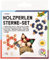 folia 22521 - Holz-Perlen Sterne Set Classic, Bastelset mit 160 Holzkugeln und einer goldenen Schnur zum Auffädeln, zum Basteln von Sternen und Anhängern
