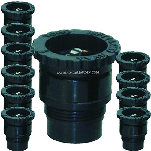 T-VAN158 - Confezione da 10 pezzi per diffusori di irrigazione, ugello da 4,6 m, filettatura maschio, angolo regolabile