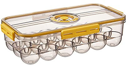 RRMMAN Contenitore organizer per uova portatile, contenitore per uova, contenitore per uova in plastica, contenitore per uova, contenitore per uova, contenitore per uova impilabile