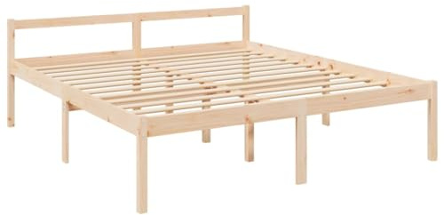 vidaXL Seniorenbett 200x200 cm Massivholz Kiefer