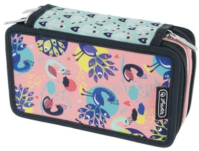 Herlitz Triple-Decker Federmäppchen 31 TLG. Fancy Peacock