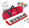 Classic Cantabile FML-32 RD Melodica 32 tasti fa-do³, con 5 canzoni, adesivi, custodia, bocchino e tubo soffiante - colore rosso.