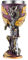 Ottalent Flame Dragon Goblet Stainless Steel Dungeons and Dragons Gift Chalice Wine Goblet 7 oz. (Yellow Flame Dragon)