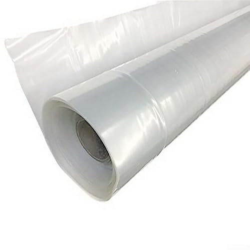 Oniissy Film de serre 2 m x 1 m, film polyéthylène 0,02 m, film plastique transparent résistant aux UV, film polyéthylène garde au chaud, dureté supérieure, transparent