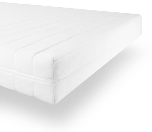 Sleepneo Kaltschaum Matratze Duo Härtegrad H2 H3 - Orthopädische Matratze 70x200-7 Zonen Matratze - Bequem, hygienisch, atmungsaktiv, Höhe 15cm