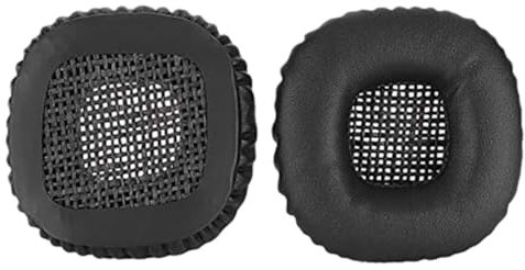 Major II - Cuscinetti auricolari di ricambio in pelle proteica, compatibili con cuffie on-ear Marshall Major 2 wireless, in spugna, 1 paio, colore: nero