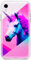 Berkin Arts Kompatibel mit iPhone XR Hülle Klare Rosa TPU Cover Tierisches Einhorn fantastisches Design mystisch