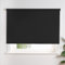OHS Roller Blinds Black, Easy Fit Blackout Blinds for Home Office Bedrooms Kitchens Living Room Stylish Thermal Window Blinds Reduce Sun Glare, 165cm x 60cm
