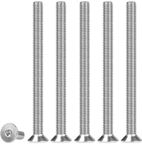 FOMGIIN Tornillos avellanados hexagonales M3x40mm, 50 Piezas Hexagonal Avellanado, DIN 7991 / ISO 10642 Cabeza Plana Tornillo de Acero Inoxidable 304 Para El Hogar de Bricolaje Edificio, A2 V2A