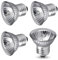 Akynite E27 75W UVA UVB Glühbirne für Wärmelampe Schildkröten, Heizlampe Reptilien Dimmbar, AC 220-240V, E27 UV Lampe Terrarium für Reptilien Geckos Schlangen Chamäleons, 4 Stück