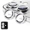 LucBuy Diamond Camera Lens Protector Compatible for iPhone 16/16 Plus, Sparkling Camera Lens Cover Film Stickers, Tempered Glass Screen Cover, Individual Auto-Align Metal Rings