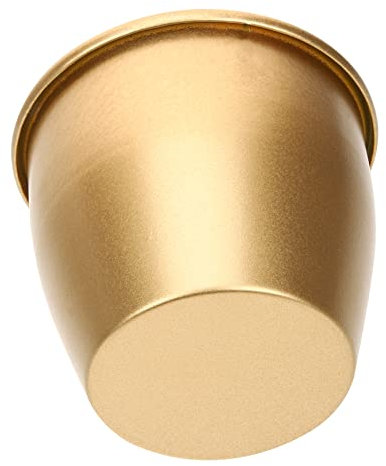 Goldener Metalltopf aus Eisen für Sukkulententöpfe und Kleine Pflanzen