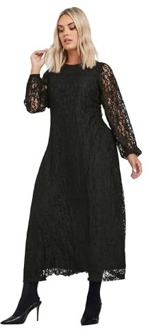 Yours Curve Lace Maxi Dress - Women's - Plus Size Curve Black
