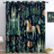 Generisch Blickdicht Vorhang Ösenschal Verdunkelungsvorhang 3D Aquarellmalerei Burg Ritter Pferd Gardinen Kinderzimmer Wohnzimmer Thermovorhang Polyester Vorhänge 183 x 117 cm 2Er Set