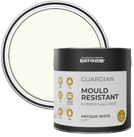 Rust-Oleum White Guardian Mould Resistant Wall Paint - Antique White 2.5L