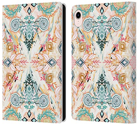 Head Case Designs Licenza Ufficiale Micklyn Le Feuvre Paese delle Meraviglie in Primavera Mandala Custodia Portafoglio in Pelle Compatibile con Apple iPad Mini (2021/2024)