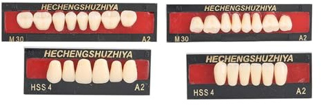 KooingTech Zahnersatz, Falsche Künstliche Zähne Prothese, Dentalmaterial Kunstharz Falsche Zähne Füllung Prothese