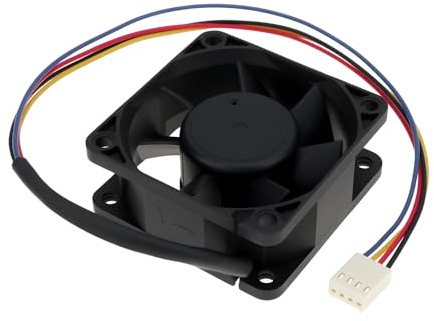 YINETTECH Ventilateur de Refroidissement à 4 Fils F-6025FH12B 60×60×25 Mm 12 V/0,85 A pour La Dissipation de Chaleur du Châssis D'équipements de Contrôle Industriels