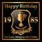 3 St. Aufkleber zum 40. Geburtstag: 1985 der beste Jahrgang aller Zeiten - Selbstklebendes Hochglanz Flaschen-Etikett. Original RAHMENLOS Design