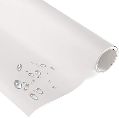 Matte Premium Bastelfolie Weiß (5 Meter x 0.63 Meter), Möbelfolie, Klebefolie für Möbel, Türen selbstklebende Folie Küche