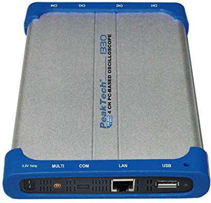 PeakTech P 1330 100 MHz / 4 CH 1 GS/s Digital Speicheroszilloskop mit USB & LAN