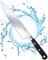 Taylors Eye Witness Oxford Professional Long Chef Knife - 20cm/8” Full Tang Blade, Taper Ground Stainless Steel. Traditional Triple Brass Rivet Comfort Handle. Razor Sharp for Longer