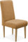 CAVADORE Esszimmerstuhl Malm / Polsterstuhl für Küche oder Esszimmer / Passend zur Küchengarnitur Malm / Leichte Fleckenentfernung dank Soft Clean / 48 x 103 x 62 / Flachgewebe: gelb