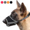 HEELE Maulkorb Für Hunde, Verstellbare Schlaufe, Atmungsaktiv, Sicherer, Schneller Sitz Für Kleine, Mittelgroße Hunde, Verhindert Das Beißen, Kauen Und Bellen (M, Grau)