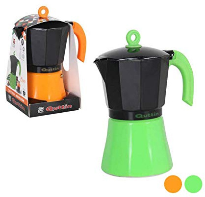 Quttin 92243 Capri Cafetera Italiana para 6 Tazas, Multicolor, Talla única
